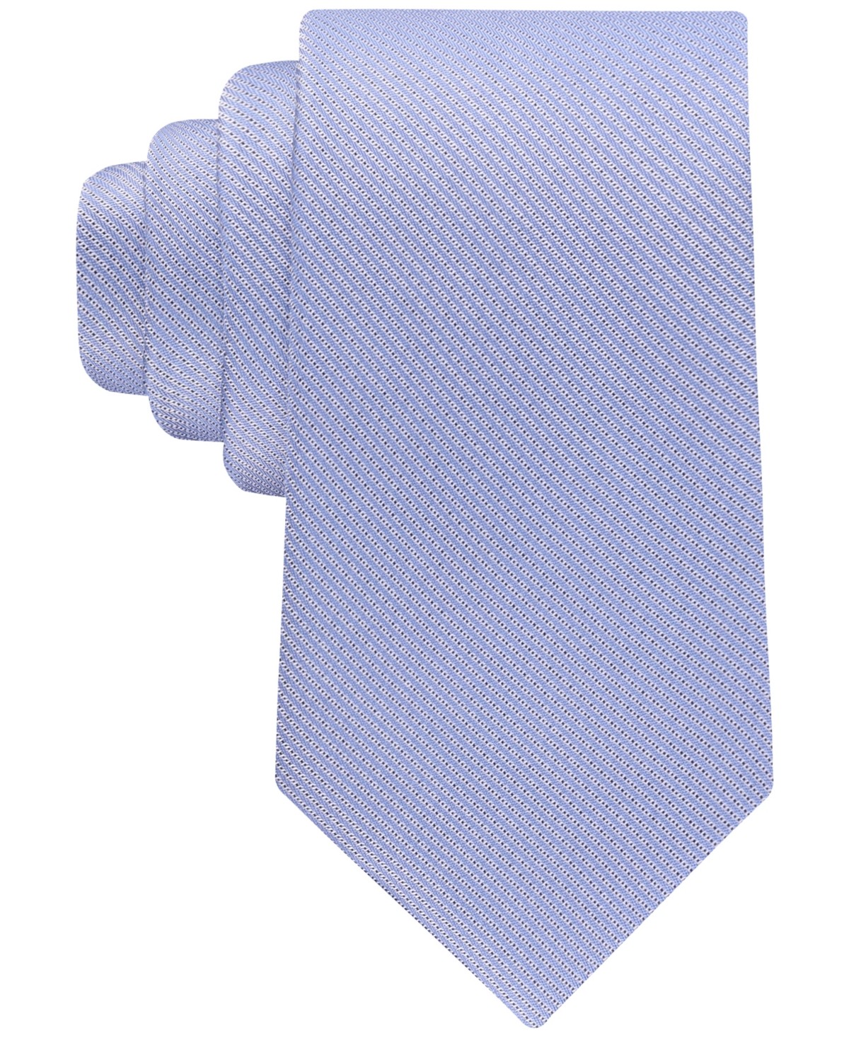 Calvin Klein Mens Reston Stripe Neck Tie Blue Light Blue Periwinkle