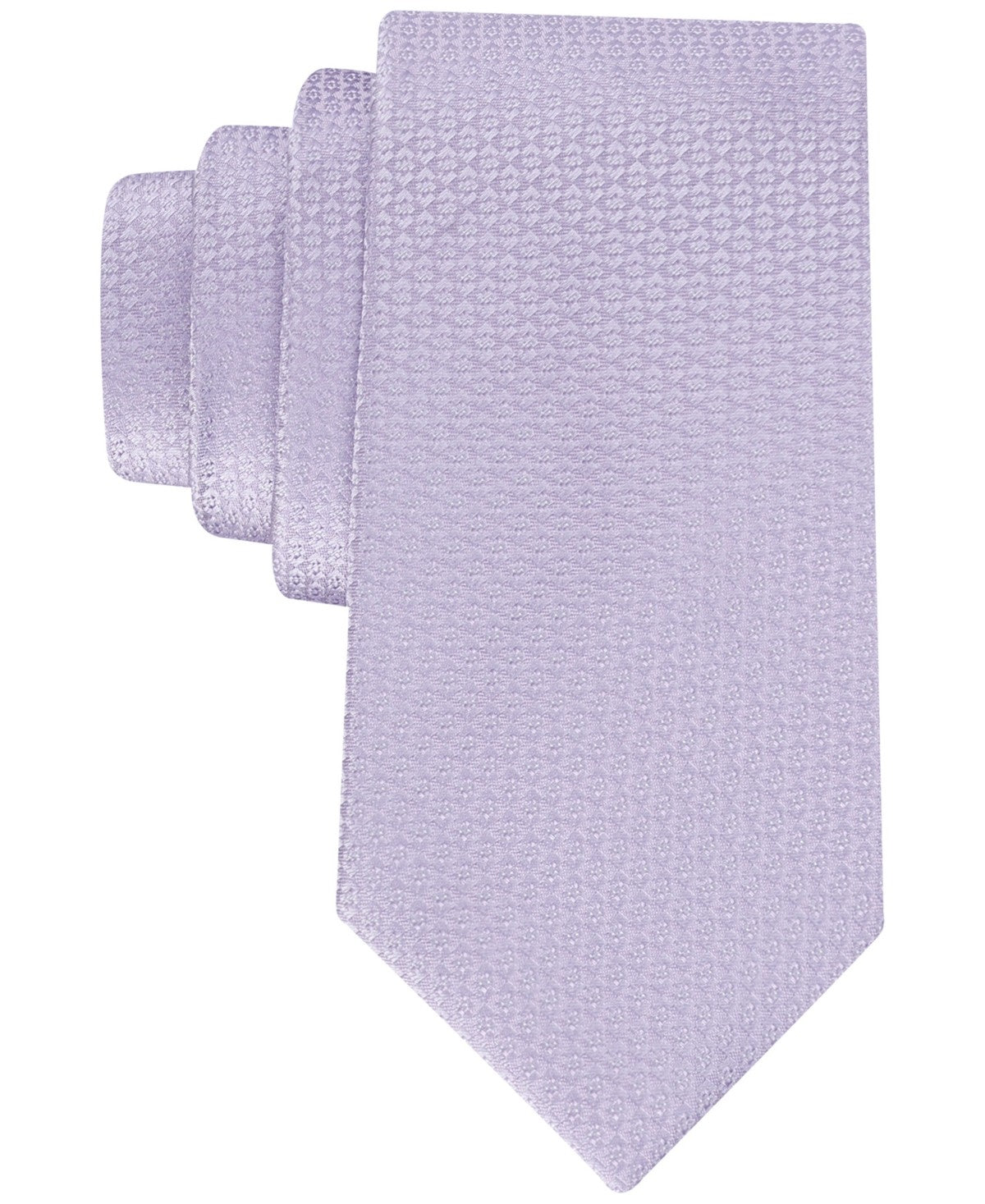 Calvin Klein Mens Micro Geo-Pattern Neck Tie Pastel Purple