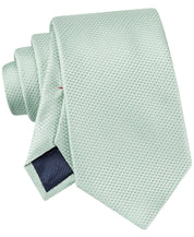 Tommy Hilfiger Mens Meridian Textured Solid Neck Tie Green