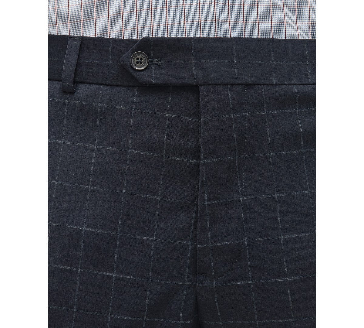 Brooks Brothers Mens Classic fit Wool Dress Pants 32 / 32 Navy  Blue Check