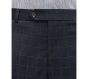 Brooks Brothers Mens Classic fit Wool Dress Pants 32 / 32 Navy  Blue Check