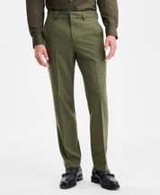 Hugo Boss Mens Modern fit  Wool Dress Pants 30 / 32 Green Solid