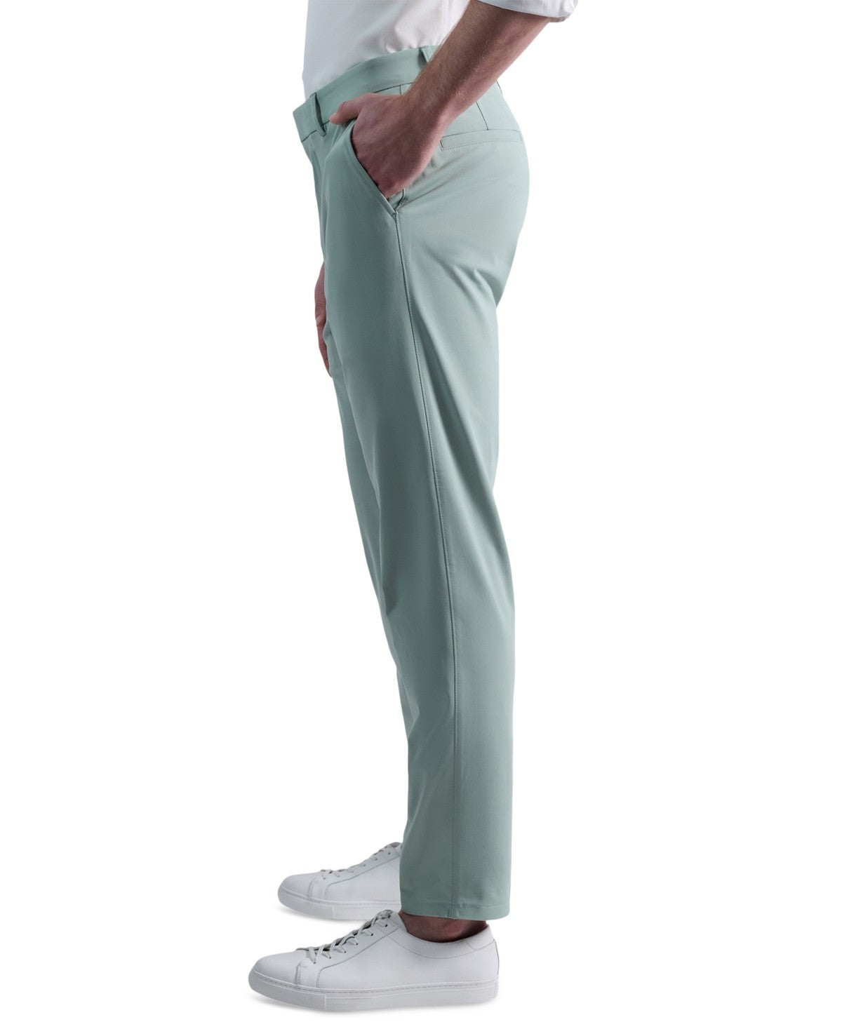 Kenneth Cole Mens Slim fit Dress Pants Knit 34 / 32 Light Green Solid