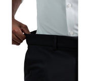 Kenneth Cole Mens Slim fit Dress Pants Knit 34 / 30 Black Solid