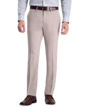 Kenneth Cole Mens Slim fit Dress Pants 32 / 34 Beige Check Stretch