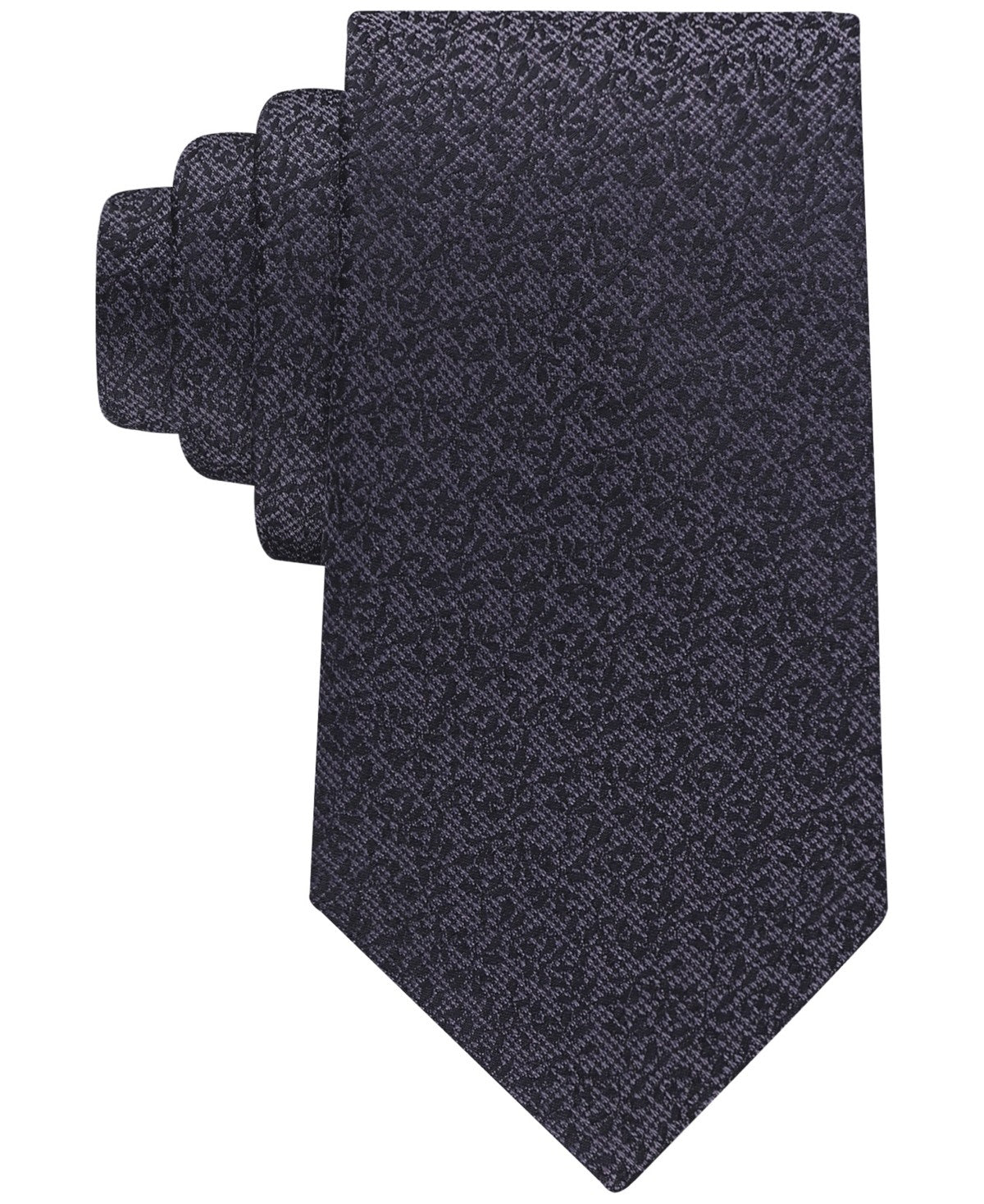 Calvin Klein Mens Rooster Floral Neck Tie Black