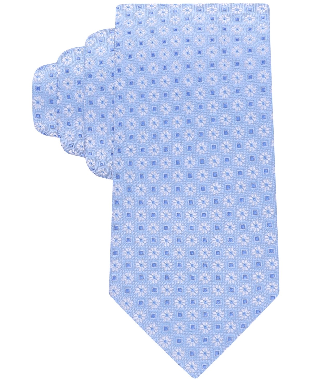Tommy Hilfiger Mens Pinzolo Floral Neat Neck Tie Blue