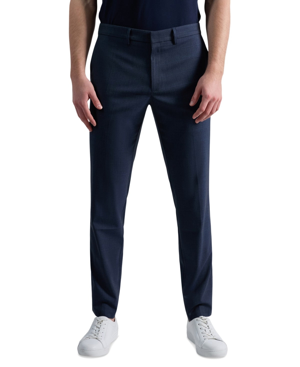 Kenneth Cole Reaction Mens Slim fit Dress Pants 36 / 32 Blue Solid