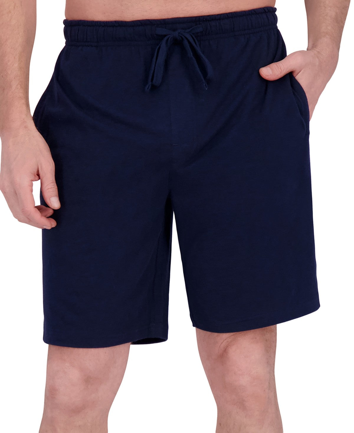 Hanes Mens Jersey 2 pack  Pajama Shorts Medium Blue/beige