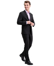 Kenneth Cole Mens Slim Fit Suit Jacket 38 Regular Black Striped COKK2FBZ0035
