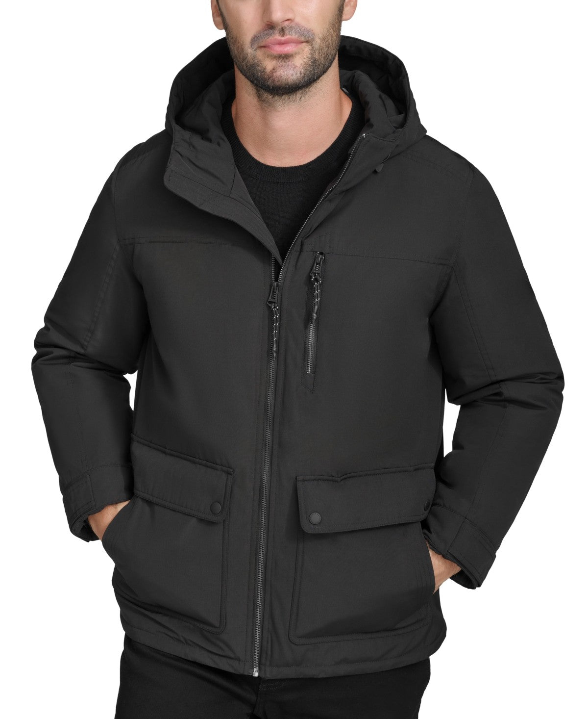 Cole Haan Men's Down Puffer Jacket Black Size Large