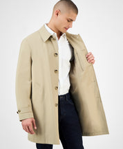 Michael Kors Men's Classic-Fit Raincoat Coat 40 S Beige