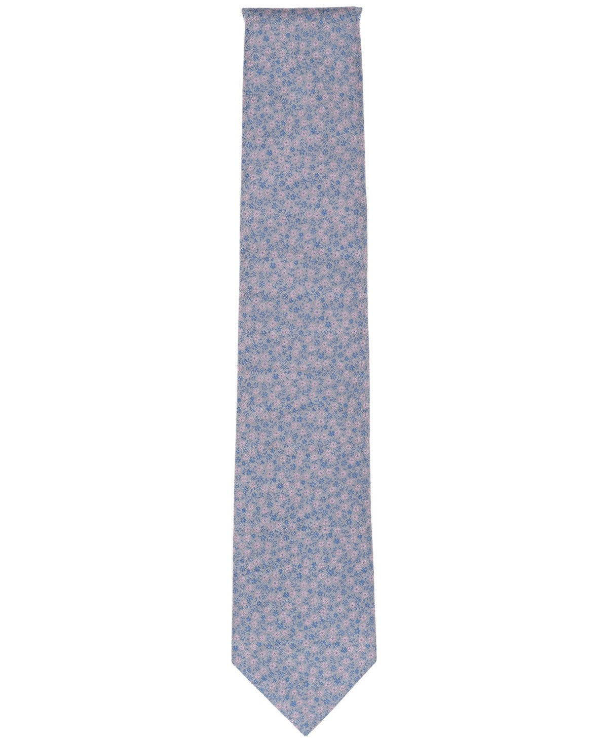 Michael Kors Mens Ditsy Floral Neck Tie Silver/Pink