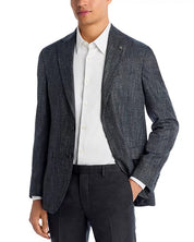 Jack Victor Mens Regular fit Wool Sport Coat Blazer 44 R Gray Solid