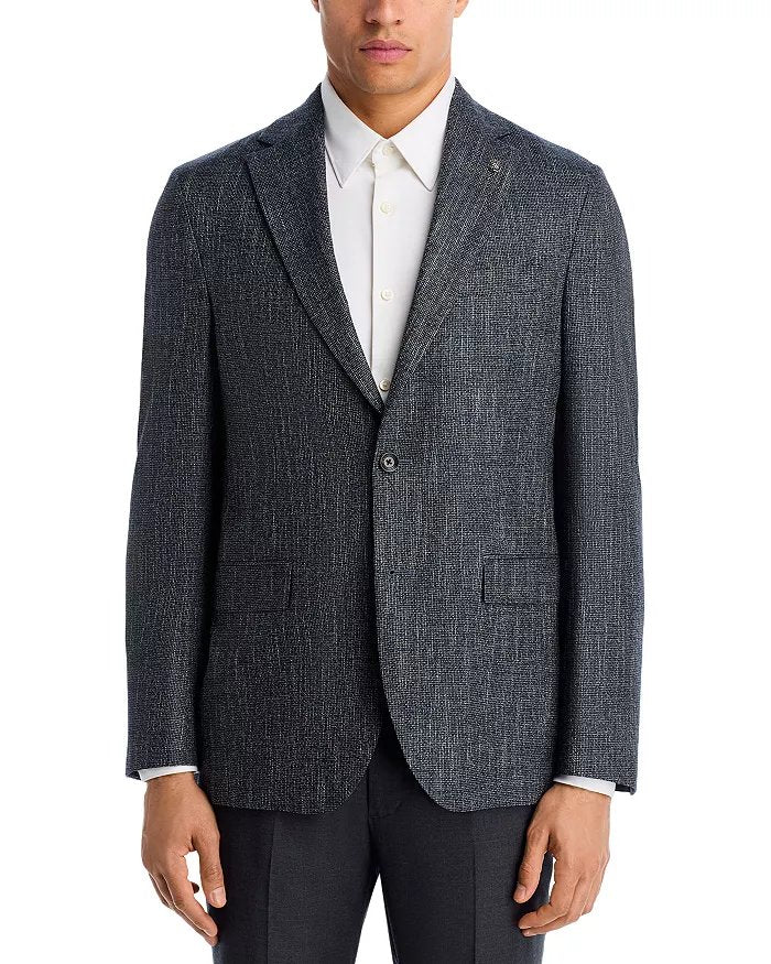 Jack Victor Mens Regular fit Wool Sport Coat Blazer 44 R Gray Solid