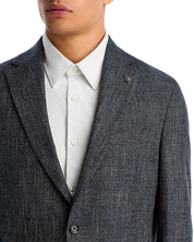 Jack Victor Mens Regular fit Wool Sport Coat Blazer 44 R Gray Solid