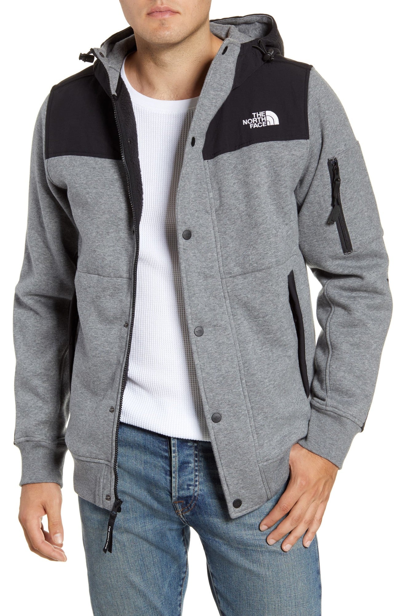 The North Face Men's Highrail Fleece Jacket Heather Grey Size Medium