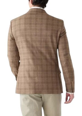 Nautica Mens Modern fit Sport Coat Blazer 36 S Brown Plaid