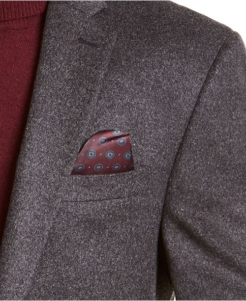 Lauren Ralph Lauren Men's Wool Cashmere Blend Classic Fit Sport Coat Grey 48L