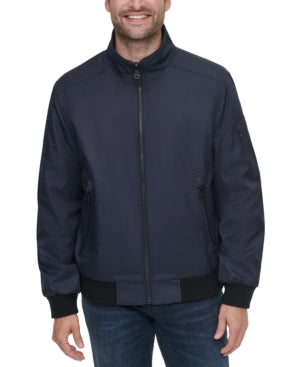 Calvin Klein Mens Ripstop Bomber Jacket Blue 2XL Coat