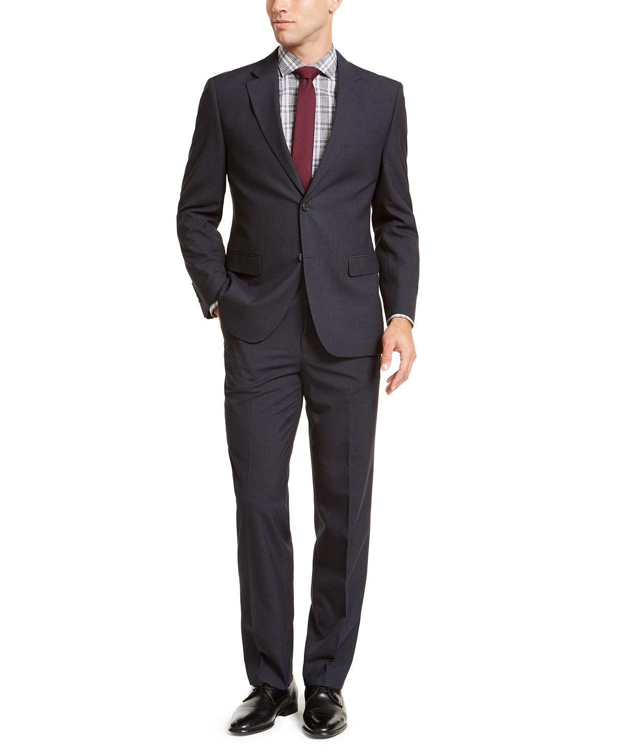 Nautica Mens Modern-Fit Active Stretch Navy Suit Jacket  36R