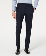 Calvin Klein Men's Slim-Fit Wool Suit Pants Navy 38 x 30