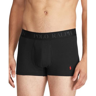 Polo Ralph Lauren Mens 3 Pack Trunks Underwear Large Black Solid