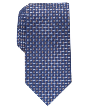 Perry Ellis Men Regular fit Tie Necktie One Size Beige Geometric Hillern Neat
