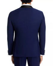 Hugo Boss Mens Shawl Collar Slim Fit Tuxedo Dinner Jacket 40 S Navy Blue