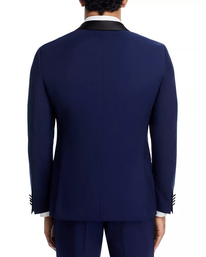 Hugo Boss Mens Shawl Collar Slim Fit Tuxedo Dinner Jacket 40 S Navy Blue