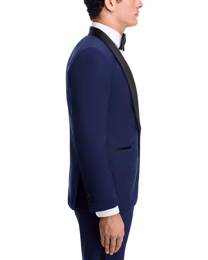 Hugo Boss Mens Shawl Collar Slim Fit Tuxedo Dinner Jacket 40 S Navy Blue