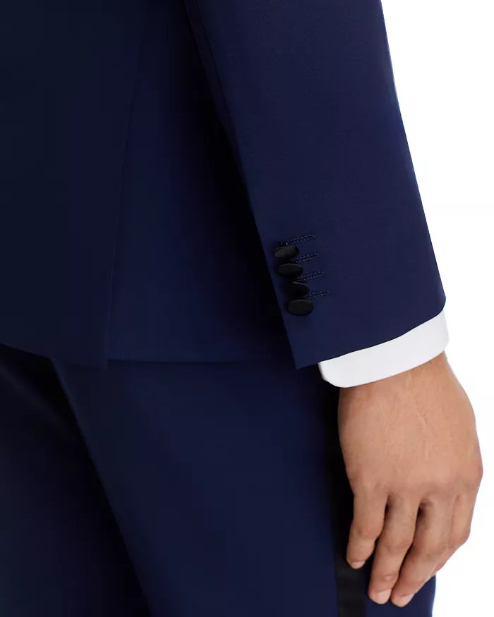 Hugo Boss Mens Shawl Collar Slim Fit Tuxedo Dinner Jacket 40 S Navy Blue