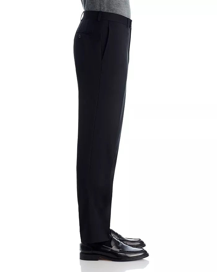 Jack Victor Osloe Regular Fit Wool Performance Dress Pants Size 38 Black