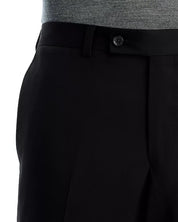 Jack Victor Osloe Regular Fit Wool Performance Dress Pants Size 38 Black