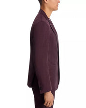 Hugo Boss Mens Extra Slim fit Suit Jacket Blazer 44 R Dark Red Weave