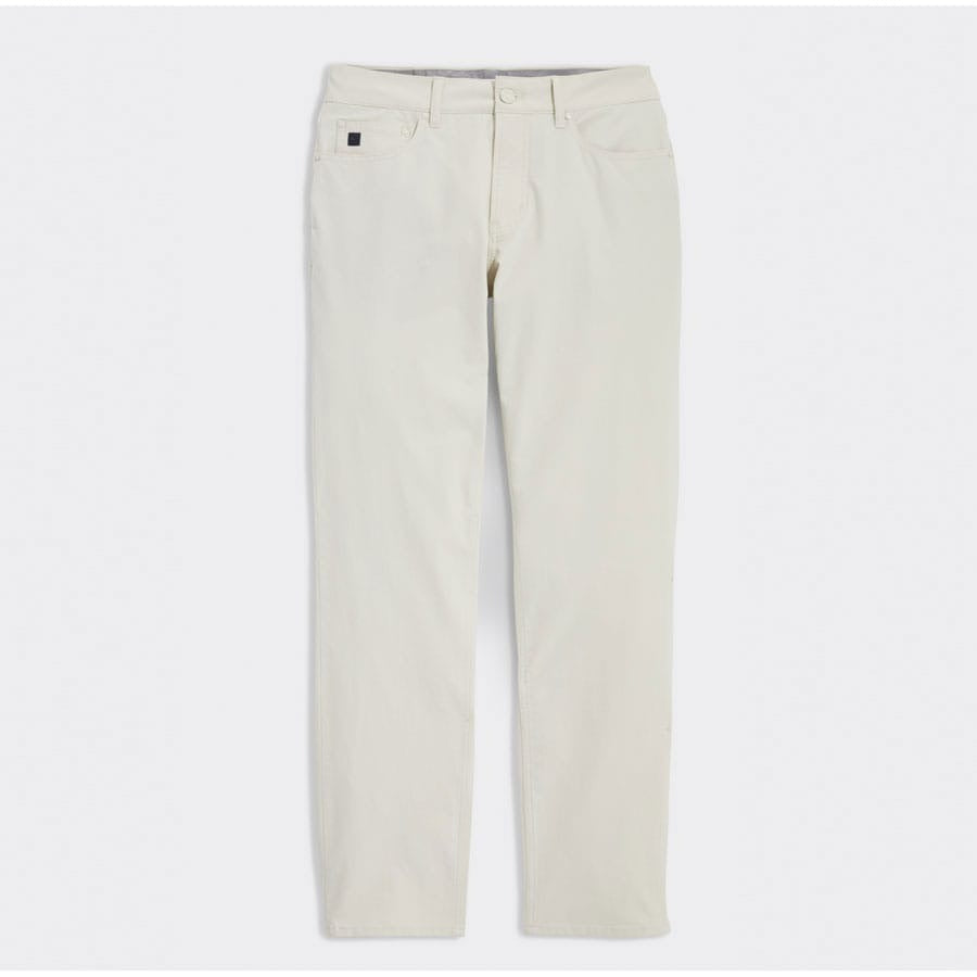 Vineyard Vines on the Go Canvas Five Pocket Pants Beige 38 x 32