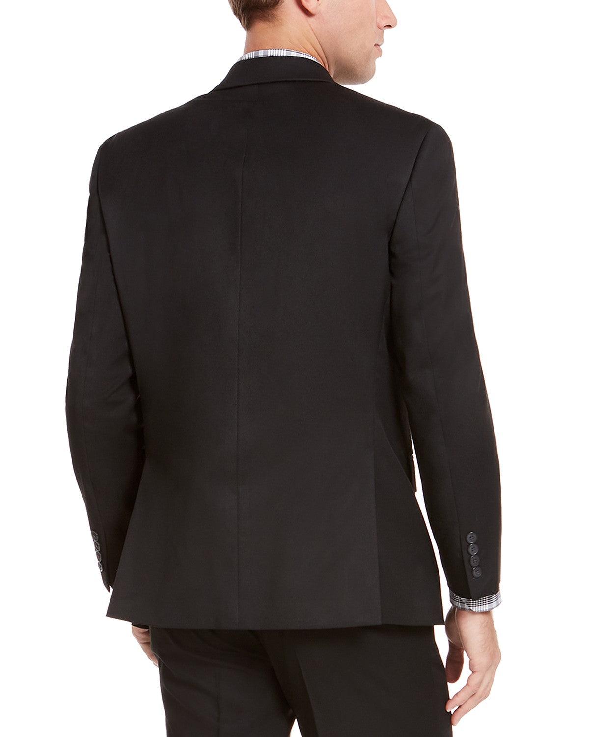 Izod Mens Classic fit Suit Jacket Blazer 44 R Black Solid