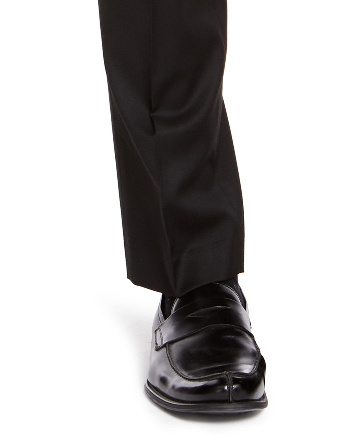 Izod Mens Classic fit Dress Pants 32 / 30 Black Solid Stretch