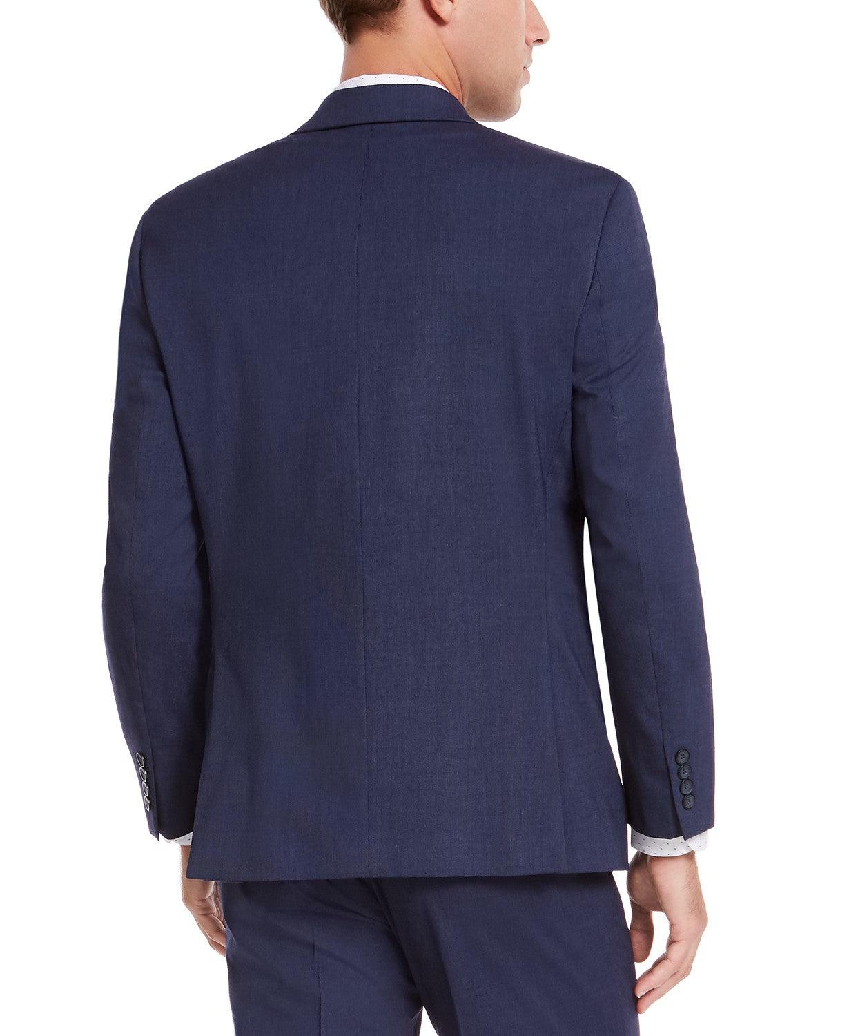 Izod Mens Classic fit Suit Jacket Blazer 46 R Navy Blue Solid