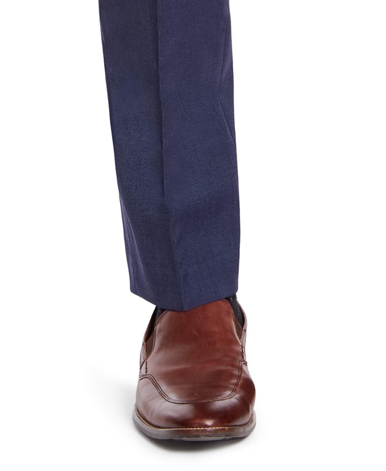 Izod Mens Classic fit Dress Pants 36 / 34 Blue Solid