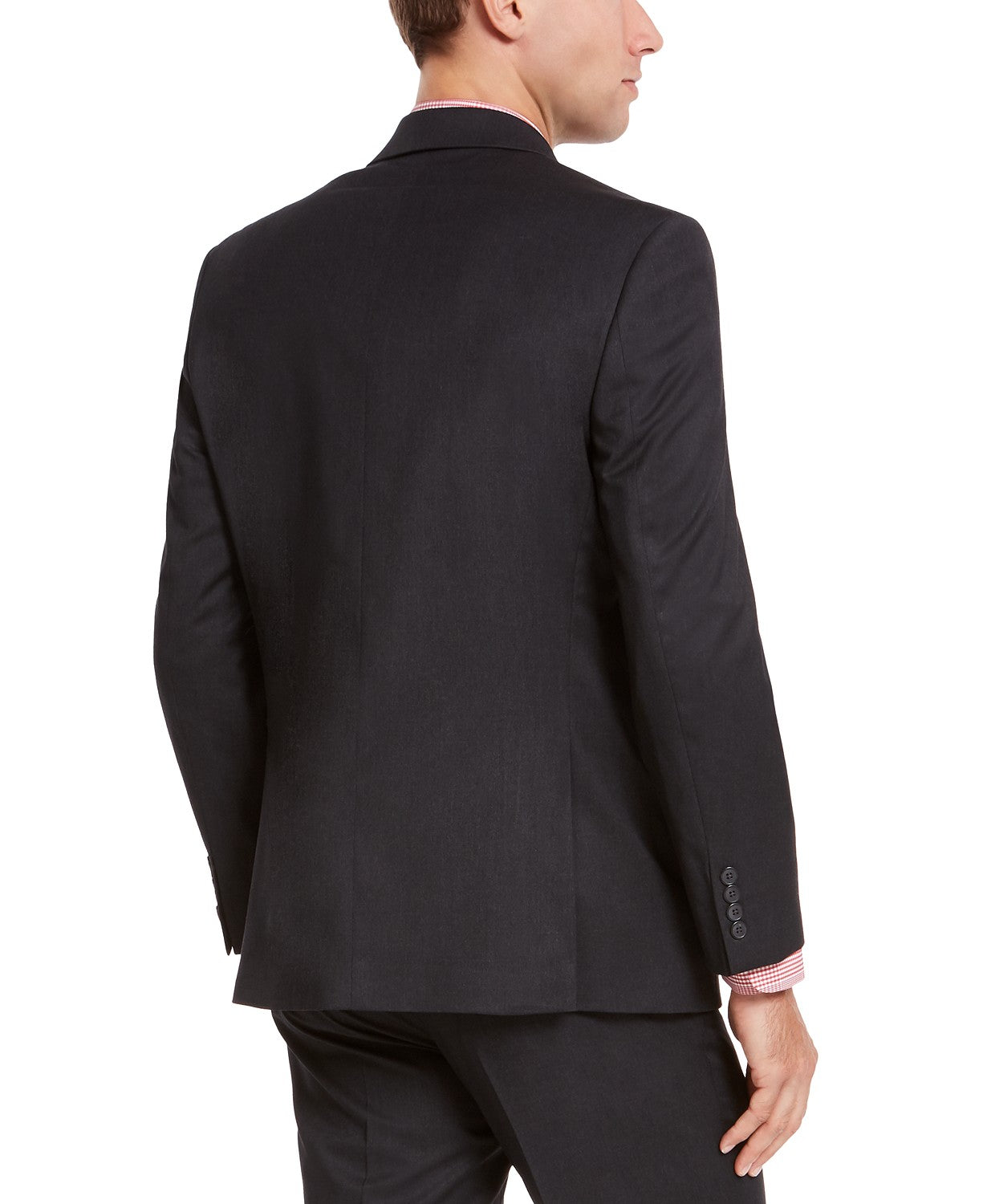 Izod Mens Classic fit Suit Jacket Blazer 46 R Dark Grey Solid
