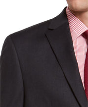 Izod Mens Classic fit Suit Jacket Blazer 42 L Dark Grey Solid
