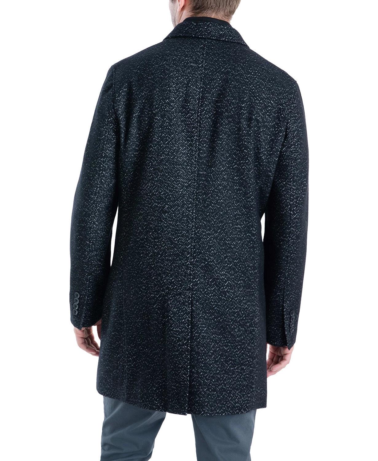 Michael Kors Mens Slim fit Overcoat Coat 40 R Black