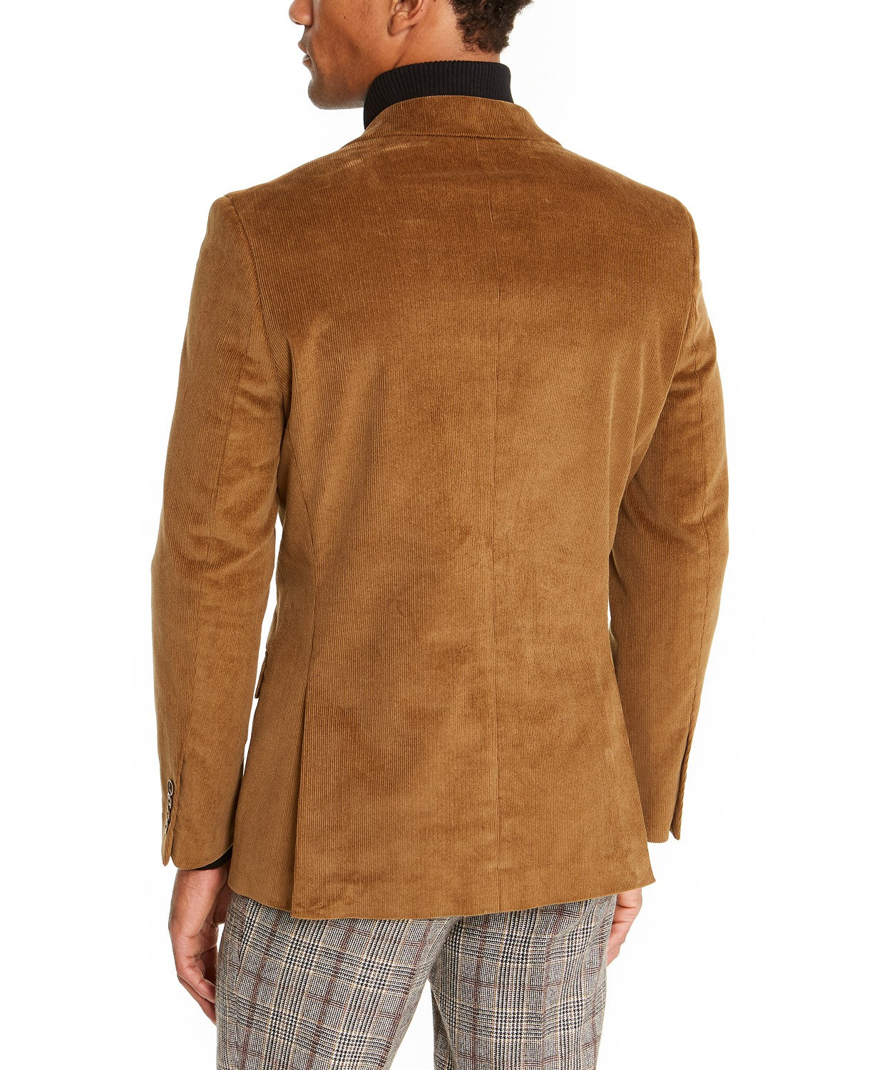 Nautica Mens Modern fit Sport Coat Blazer 46 L Brown Solid Stretch