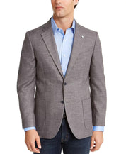 Nautica Mens Modern fit Sport Coat Blazer 40 R Grey Stretch
