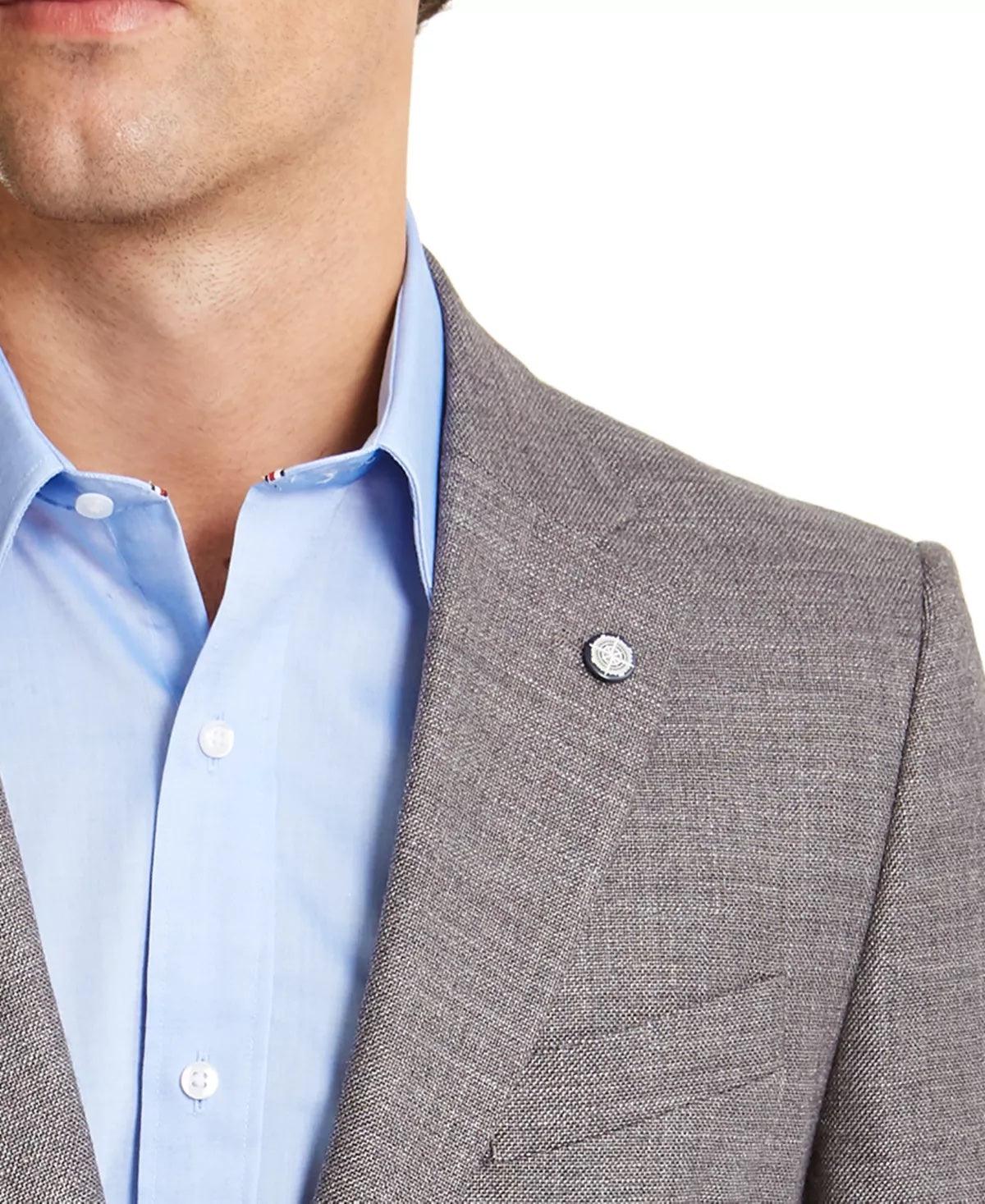 Nautica Mens Modern fit Sport Coat Blazer 38 S Gray Solid