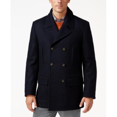 Lauren Ralph Lauren Mens Regular fit Peacoat Coat 46 S Blue Solid
