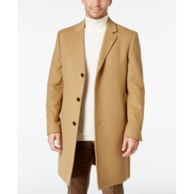 Lauren Ralph Lauren Mens Classic fit Overcoat Coat 58 R Beige Solid