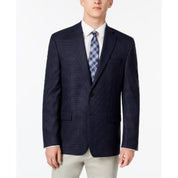 Lauren Ralph Lauren Mens Regular fit Sport Coat Blazer 38 R Blue Check Stretch