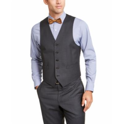 Lauren Ralph Lauren Men Classic fit Button-Up Suit Vest Small Grey